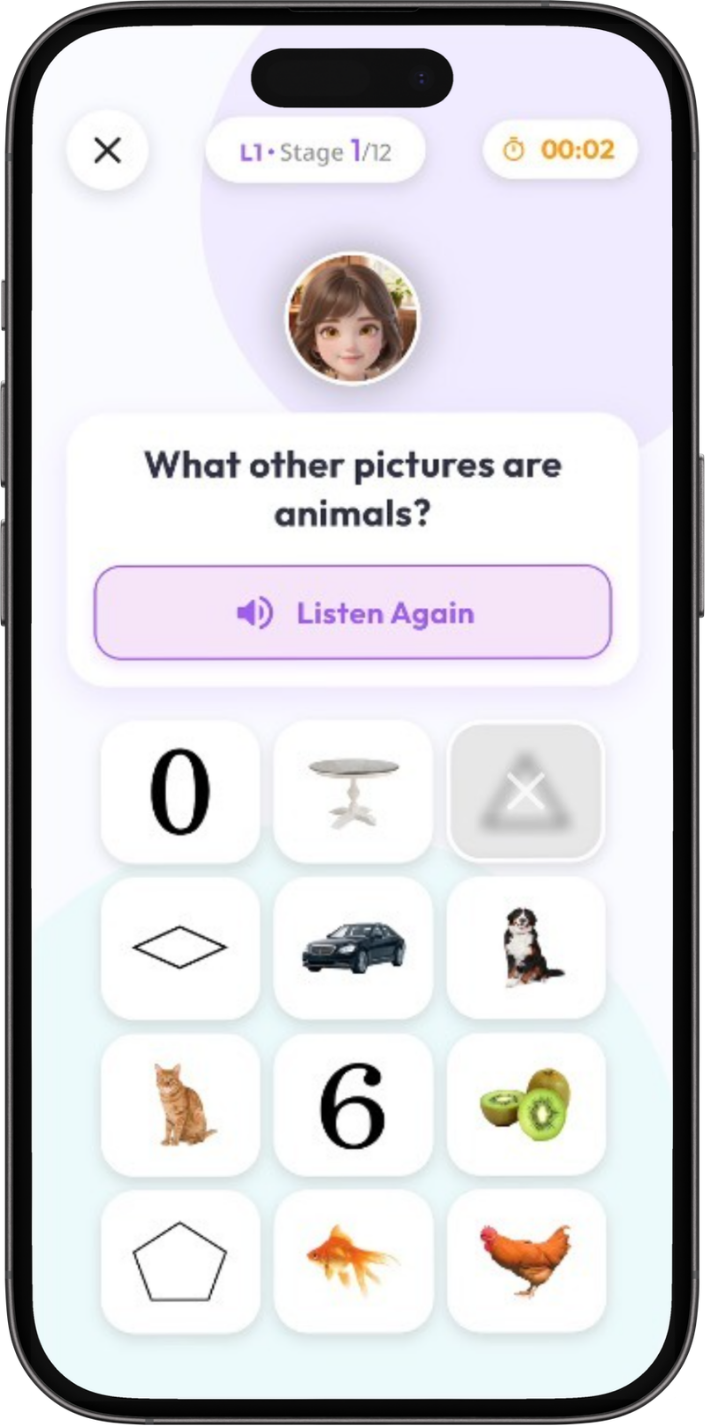 Find game interface